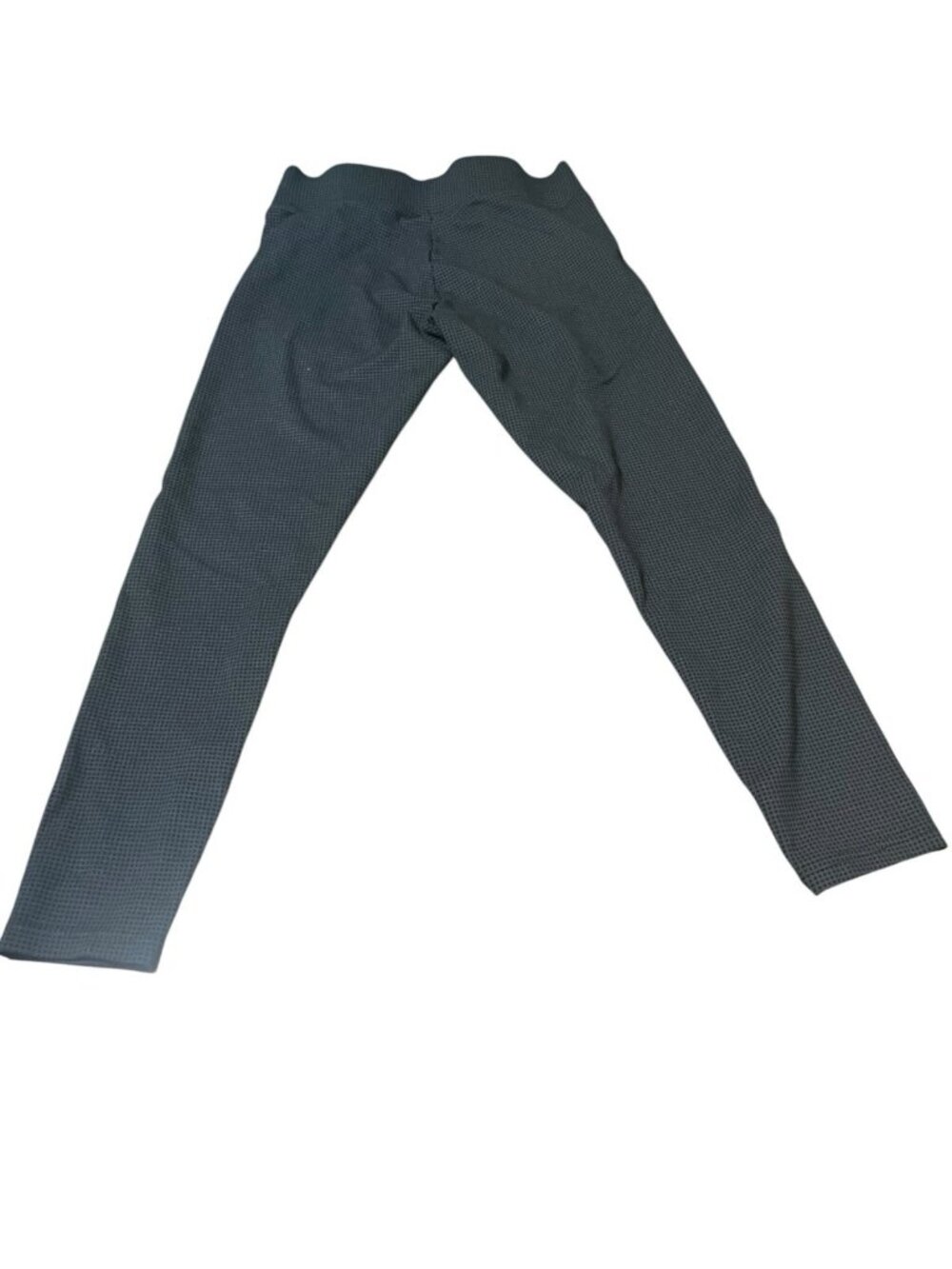 LOFT Legging Womens Size Small Black Check Square Pattern Ponte Stretch Leggings